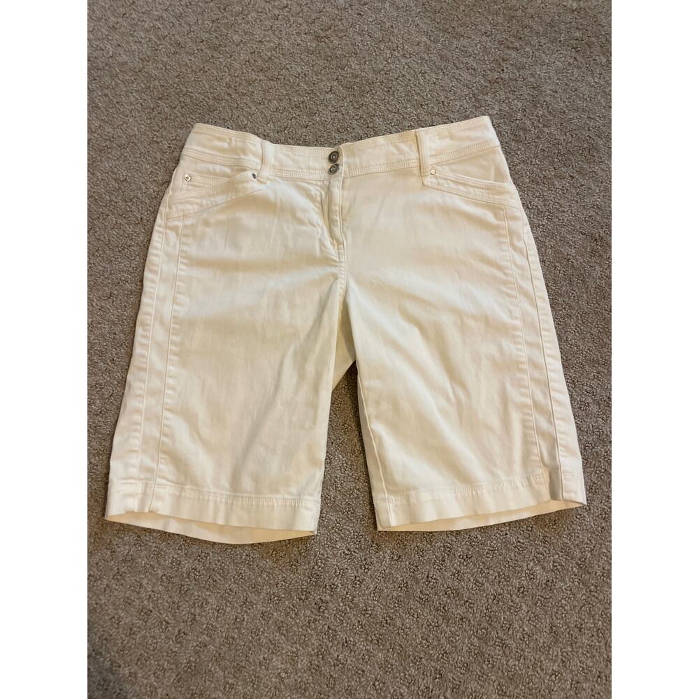 White House Black Market White Bermuda Shorts 2